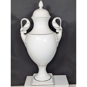 AK Kaiser 796 Mantel Urn 15" W Germany Swan Handles